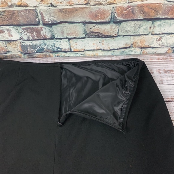 Larry Levine black stretch maxi skirt Sz 16 - Picture 5 of 11